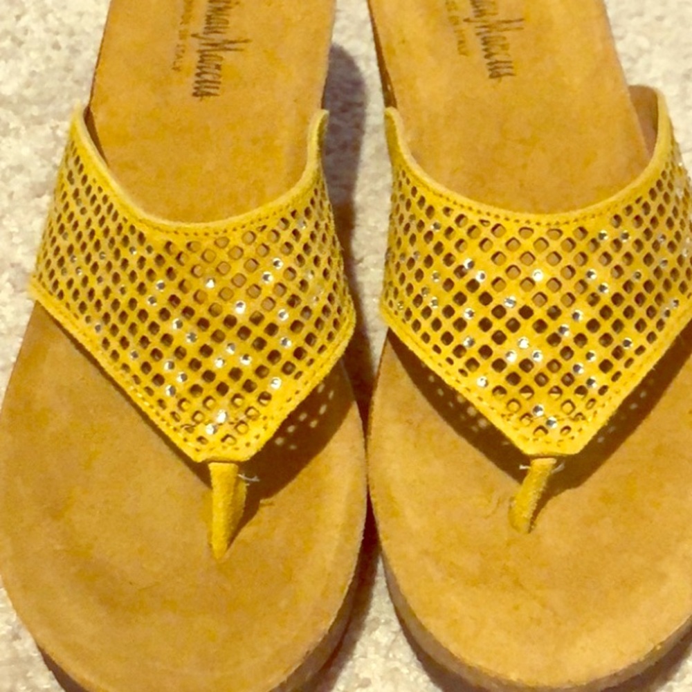 Yellow sandals